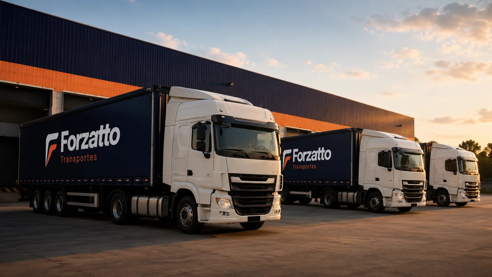 Caminhão da frota Forzatto em operação rodoviária